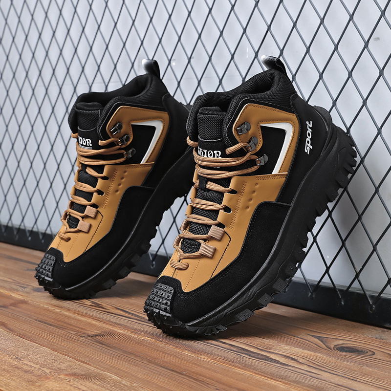 Men'S Shoes Hiking - รองเท้าเดินป่าผู้ชายแบบกว้างพิเศษ กันลื่น ทนทาน รองเท้าลำลองกลางแจ้ง สไตล์เกาหลี น้ำหนักเบา