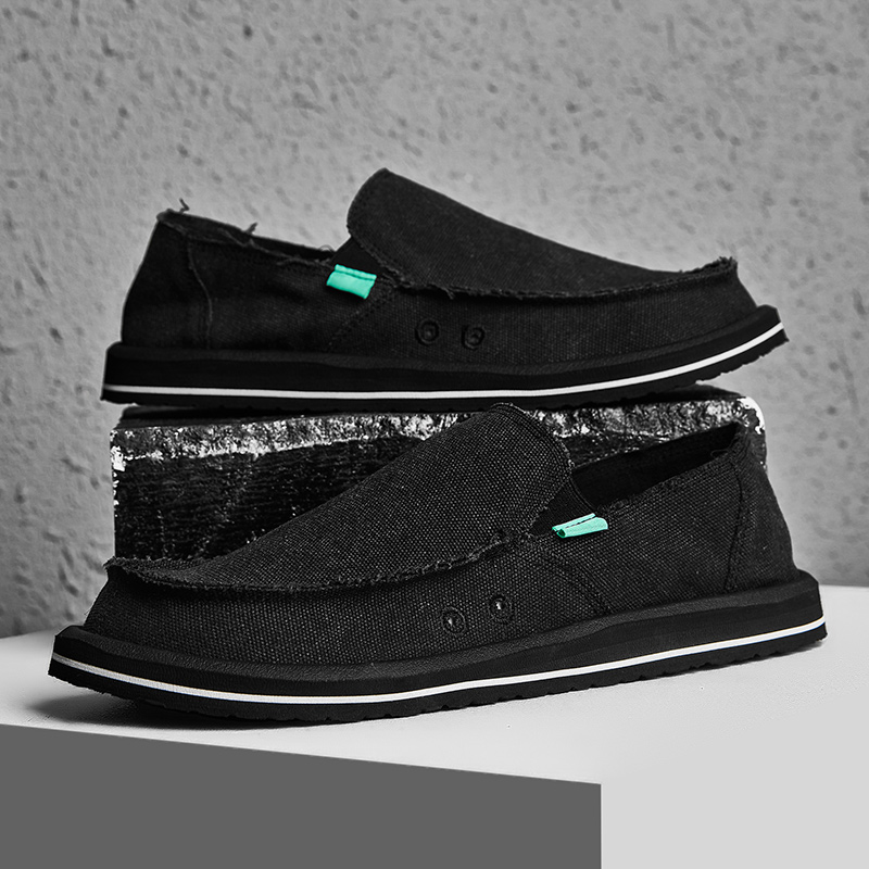 Men Shoes Loafers - รองเท้าผ้าใบแฟชั่นผู้ชาย รองเท้าโลฟเฟอร์ ระบายอากาศได้ดี รุ่นใหม่ ฤดูใบไม้ผลิ ทำมือ