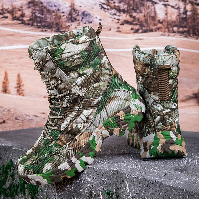 Men'S Shoes Hiking - รองเท้าบูทกลางแจ้งสำหรับผู้ชาย เดินป่าในพื้นที่หลากหลาย รองเท้าบูทกันน้ำ กันลื่น รองเท้าเดินป่า ทนทานต่อการสึกหรอ
