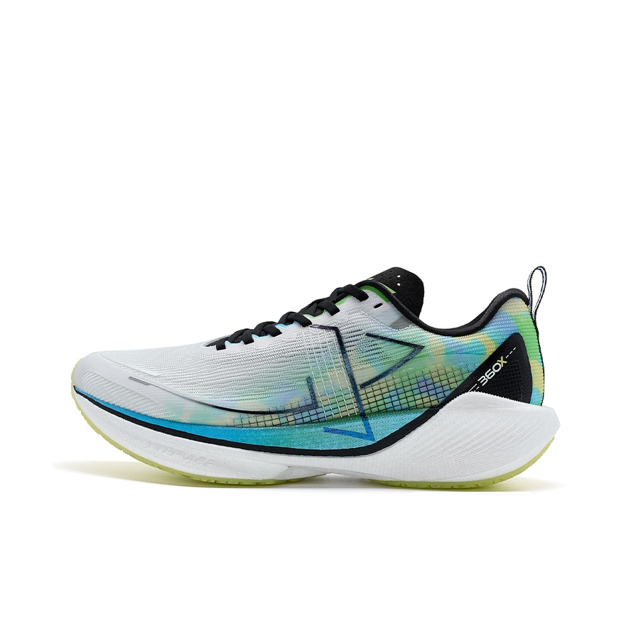 Men'S Shoes Green And White - รองเท้าวิ่ง XTEP 360X สำหรับผู้ชาย รุ่นใหม่ สีขาว/เขียวหัวหอม/ฟ้าอ่อน