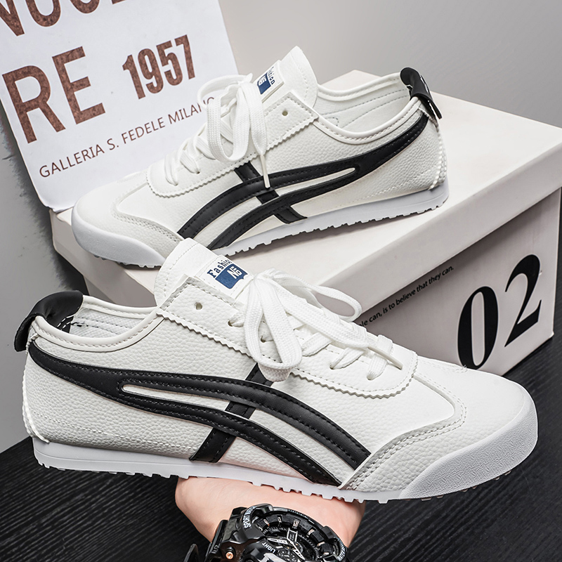 Men'S Shoes Green And White - รองเท้าผ้าใบแบรนด์แฟชั่น รองเท้ากีฬาผู้ชาย รองเท้าวิ่งผู้หญิง รองเท้าผ้าใบลำลองสีขาว รองเท้าเดินสบายสำหรับผู้ชาย รองเท้าผ้าใบแบบแบน