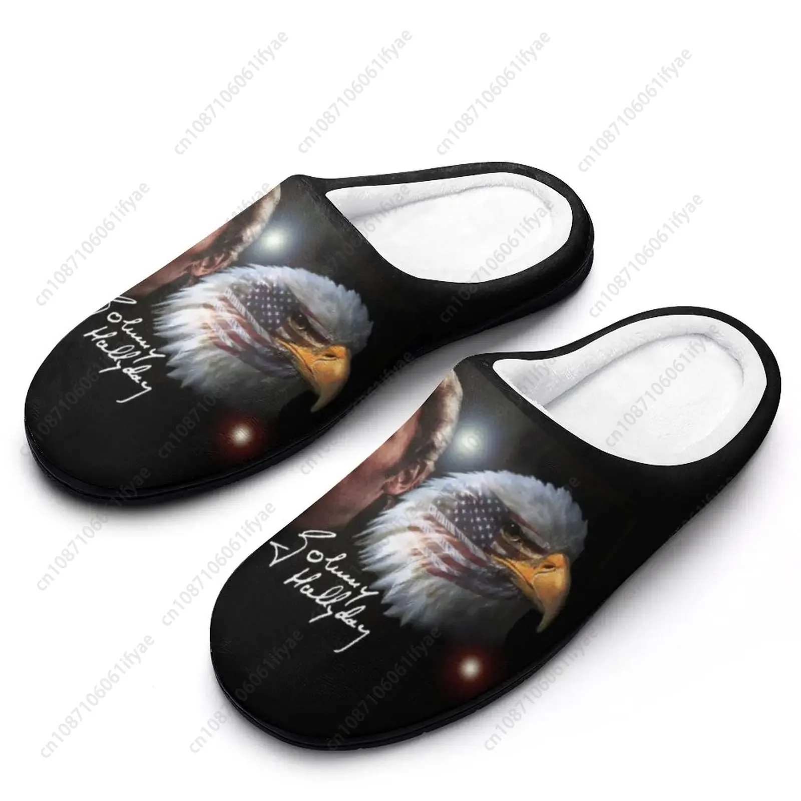 Men Shoes Loafers - รองเท้าแตะฤดูหนาวที่อบอุ่น Johnny Hallyday (6) รองเท้าแตะผ้าฝ้ายสำหรับผู้ชายผู้หญิง รองเท้าสลิปออนกันลื่น