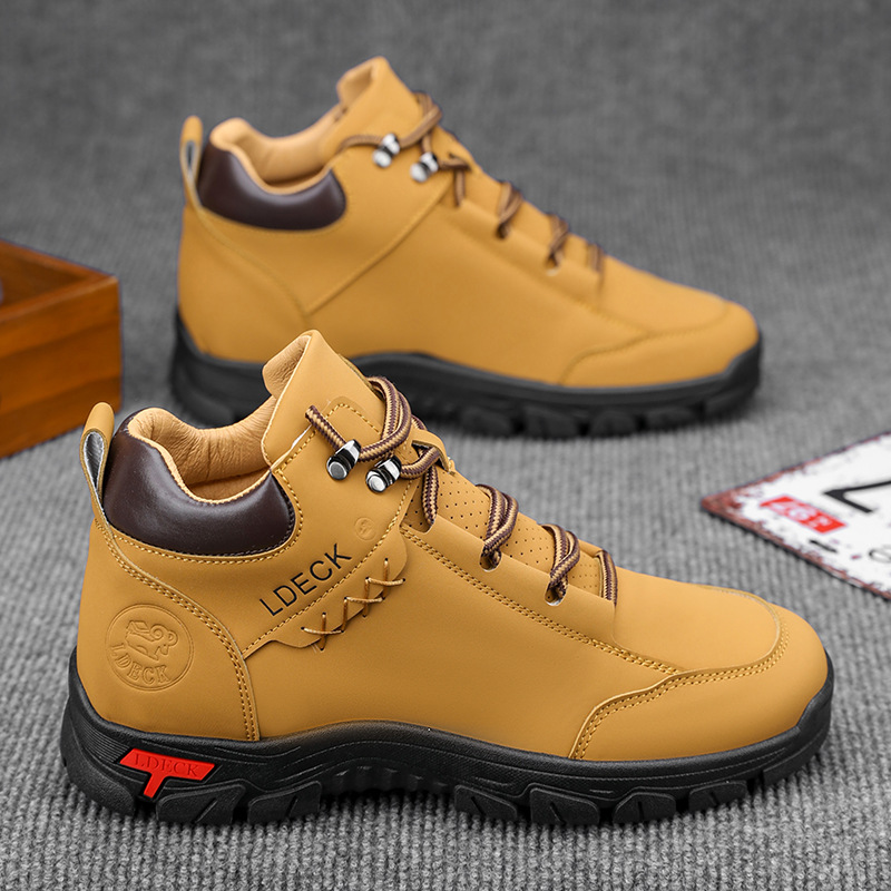 Men'S Shoes Hiking - รองเท้าบูทหุ้มข้อสูงไซส์ใหญ่ 48 สไตล์วินเทจสำหรับผู้ชาย ทำมือ ใส่สบายได้ทุกฤดู เหมาะสำหรับทำงาน