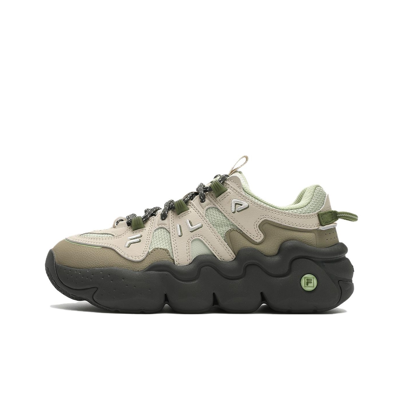 Men'S Shoes Green And White - รองเท้าวิ่งลำลองสำหรับผู้หญิง FILA รุ่น Low Top สีเขียวขาว