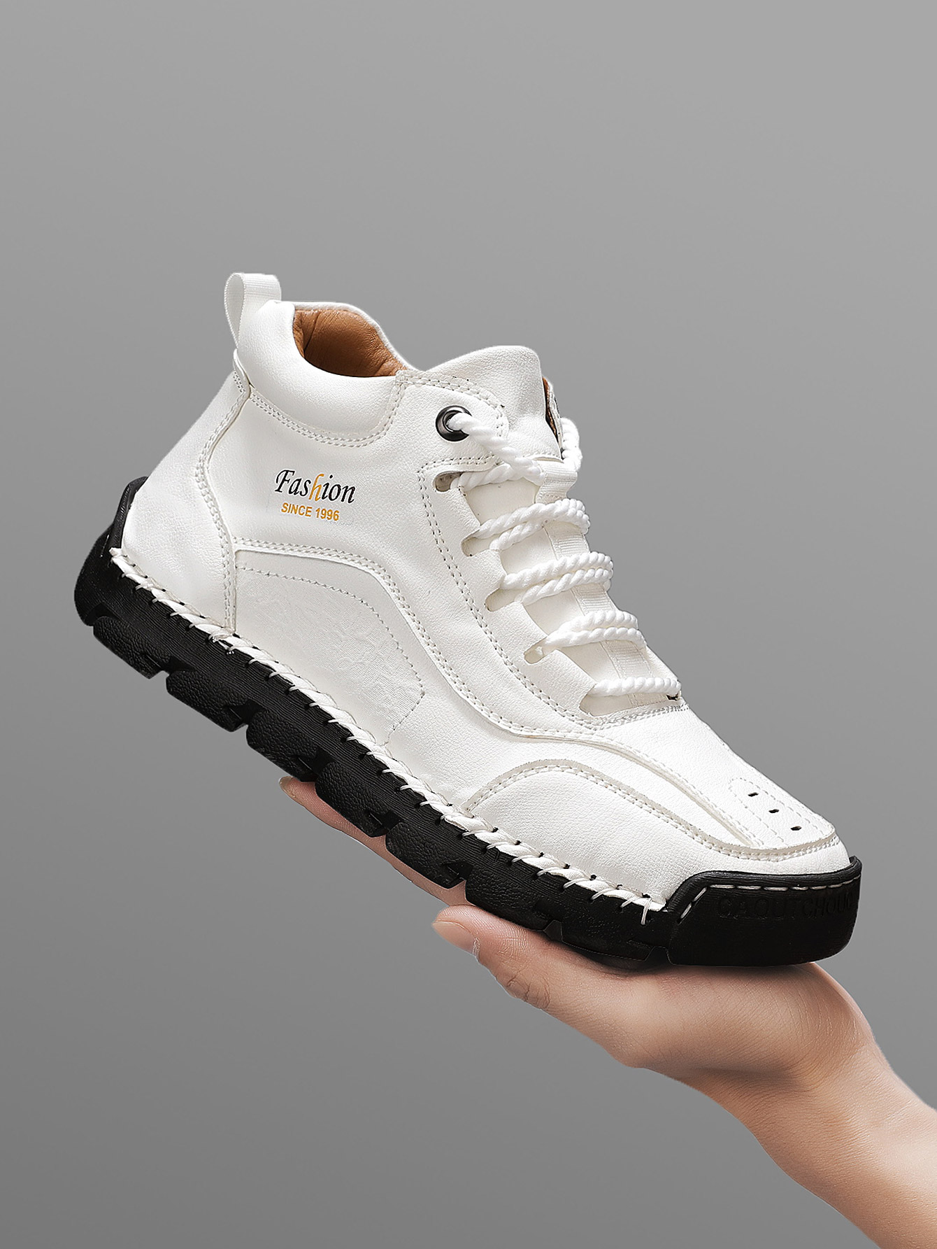 Men'S Shoes Hiking - รองเท้าลำลองแบบมีหัวเข็มขัดทำมือสำหรับผู้ชาย, รองเท้าผ้าใบแบบผูกเชือกพิมพ์ลายตัวอักษรเรียบง่าย, รองเท้าบูทเดินป่ากลางแจ้ง, พื้นรองเท้ายางระบายอากาศได้ดี