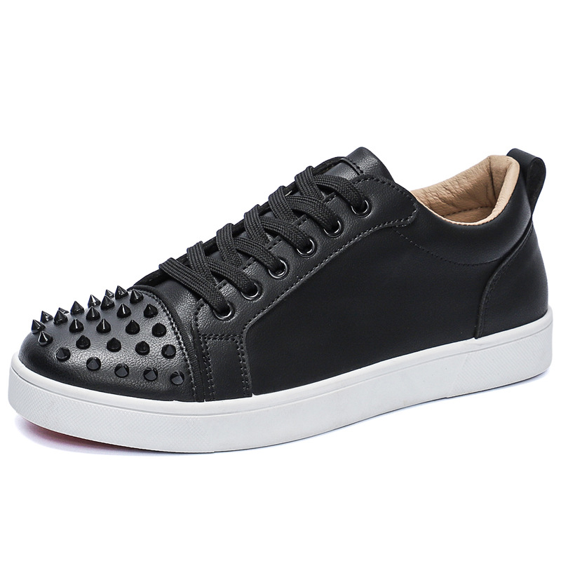 Men Shoes Dior - รองเท้าผู้ชาย 2026 ฤดูใบไม้ผลิและฤดูใบไม้ร่วง สไตล์พังก์ใหม่ รองเท้าบอร์ดแฟชั่นประดับหมุด ดีไซน์เฉพาะตัว