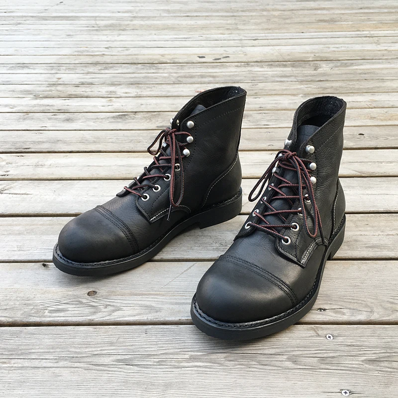 Men'S Shoes Dress Casual - รองเท้าผู้ชายใหม่รองเท้าแบรนด์หรู Vintage Men รองเท้าหนังวัว Goodyear Welted