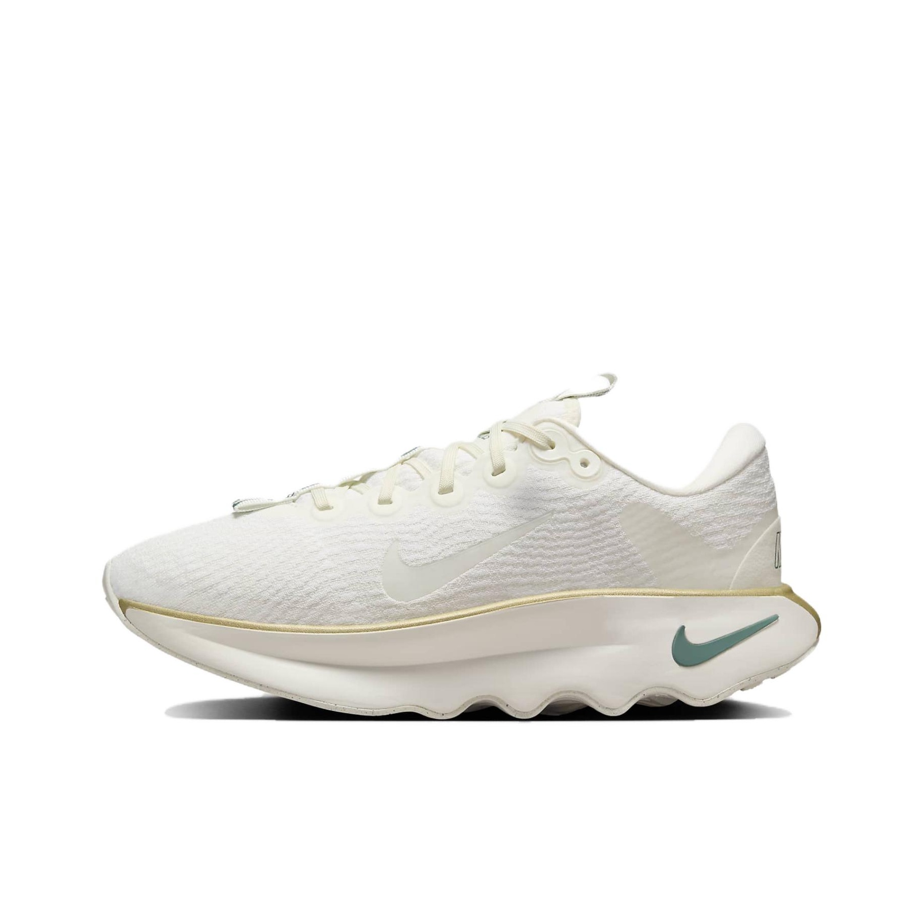 Men'S Shoes Low Top - รองเท้าเดิน Nike Motiva สำหรับผู้หญิง ทรงเตี้ย สีเบจ-เขียว