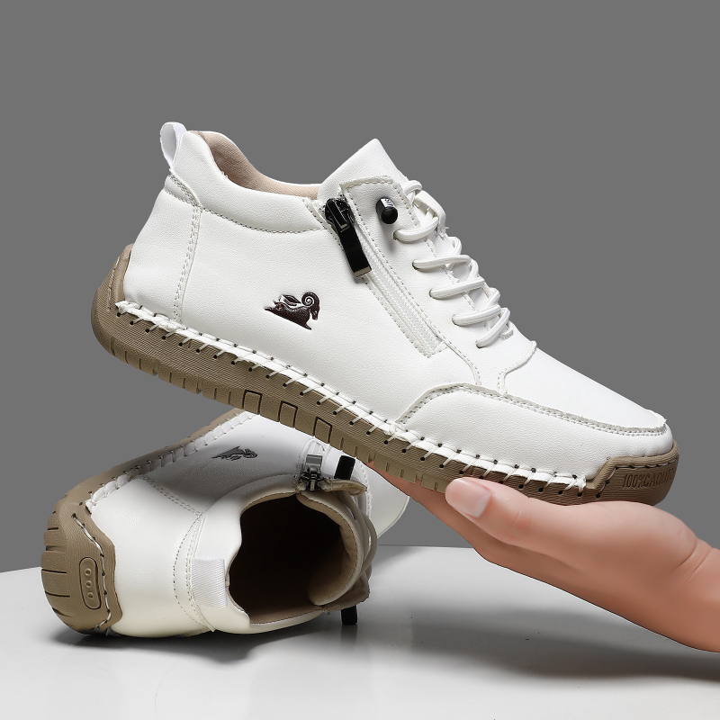 Men'S Shoes Dress Casual - รองเท้าผ้าใบสตรีรองเท้าหนังทำมือรองเท้าลำลองรองเท้ากีฬากลางแจ้งสำหรับผู้ชายรองเท้าหนังกันลื่นแบบคลาสสิคซาปาโตส เด มูเฮร์