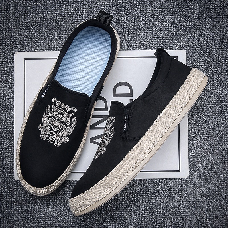 สีดําBreathableรองเท้าสําหรับช - Men Shoes Loafers บทวิจารณ์และราคา