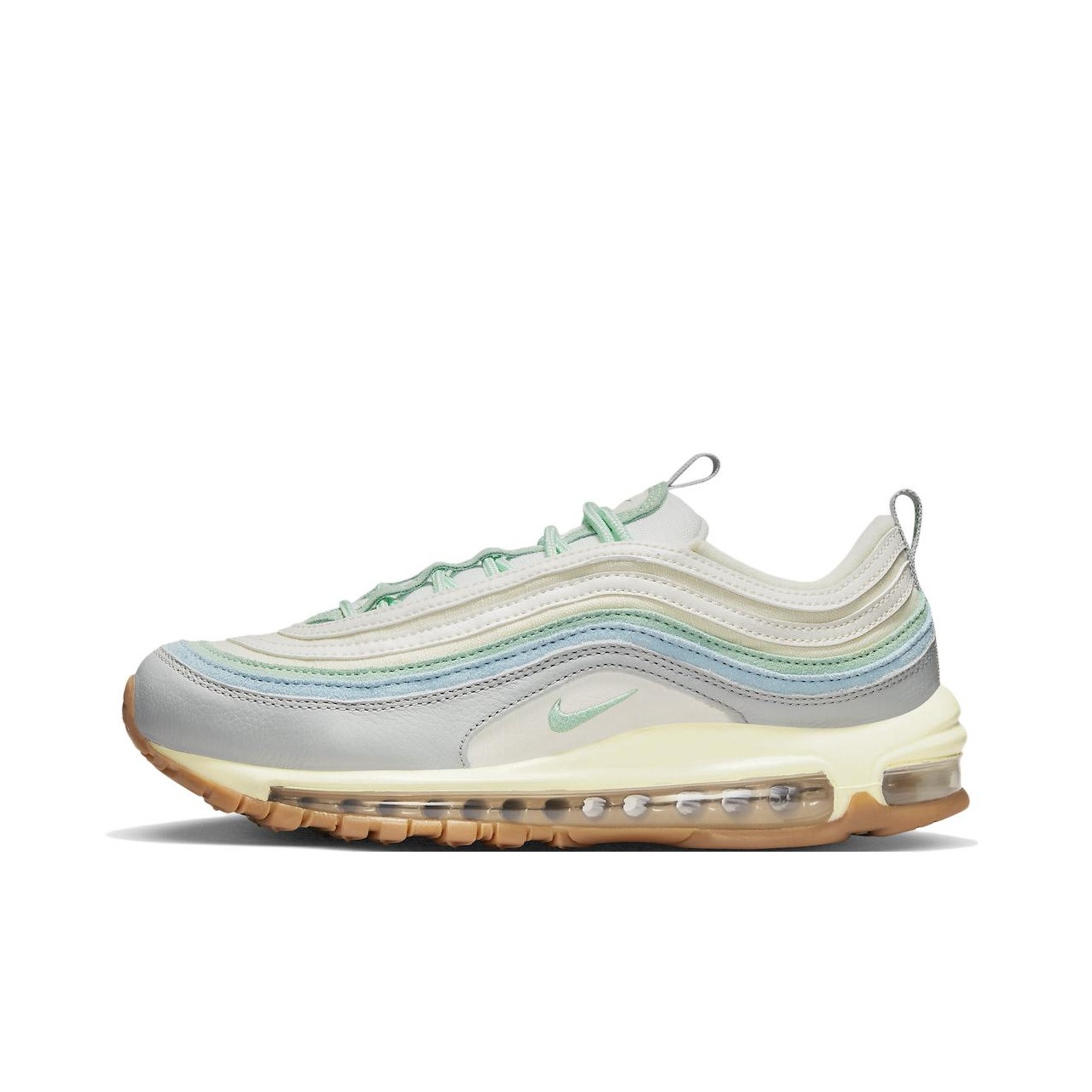 รองเท้าวิ่ง Nike Air Max 97 สำ - Men'S Shoes Green And White บทวิจารณ์และราคา