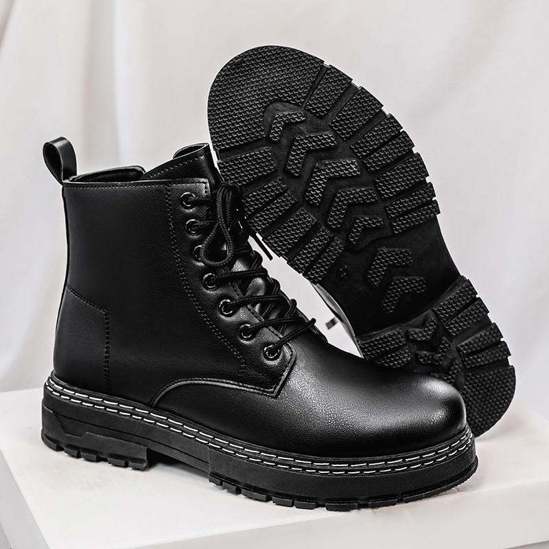 รองเท้าบูทหนังแก้วสีดำสำหรับผู - Men'S Shoes Hiking บทวิจารณ์และราคา