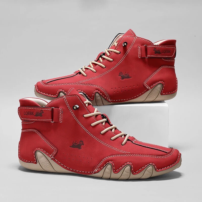 รองเท้าหนังลำลองรองเท้าผ้าใบสำ - Men'S Shoes Comfortable Walking บทวิจารณ์และราคา