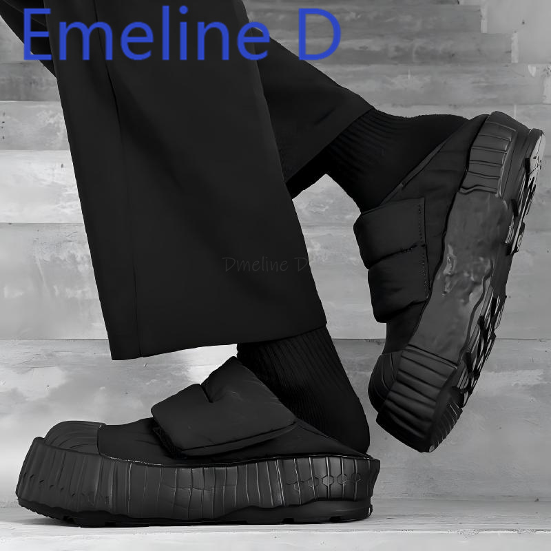 รองเท้าบูทหิมะแบบสวมสำหรับคู่ร - Men Shoes Velcro บทวิจารณ์และราคา