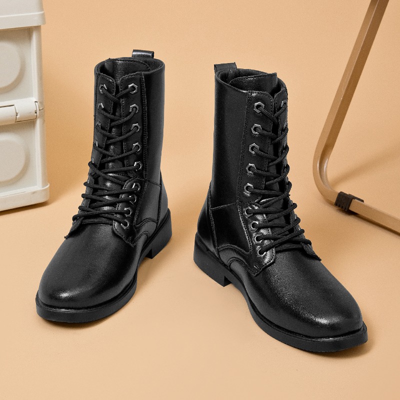 รองเท้าบูทหนังหุ้มข้อสูง รองเท - Men'S Shoes Hiking บทวิจารณ์และราคา