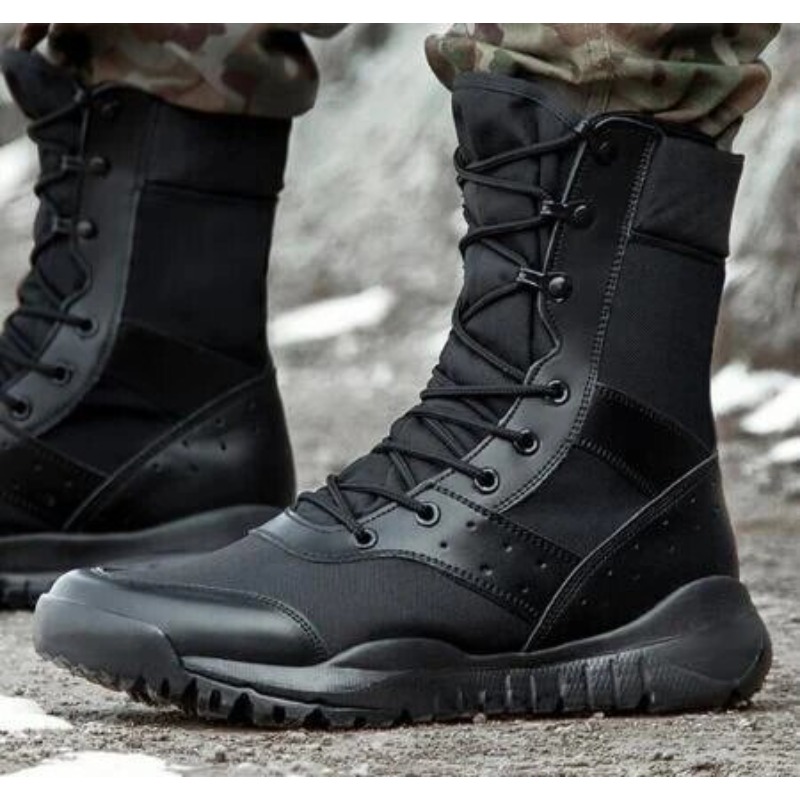 รองเท้าบูททางยุทธวิธีน้ำหนักเบ - Men'S Shoes Hiking บทวิจารณ์และราคา