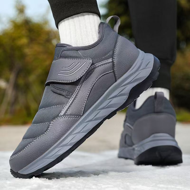 รองเท้าบูทหิมะข้อสั้นแบบมีสายร - Men Shoes Velcro บทวิจารณ์และราคา