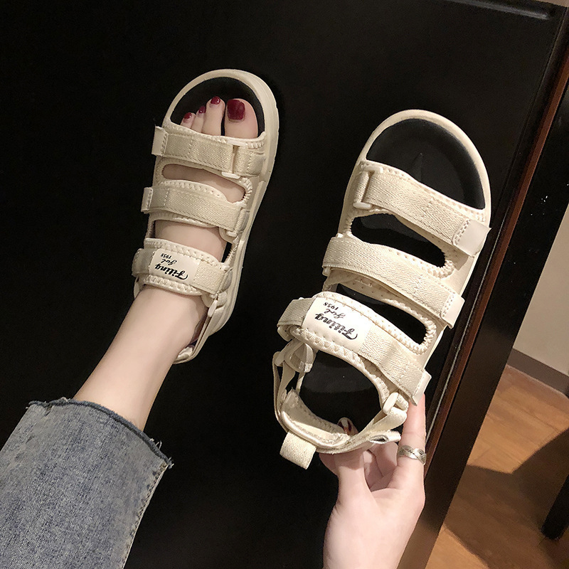 รองเท้าแตะฤดูร้อนสำหรับผู้ชายแ - Men'S Shoes With Velcro บทวิจารณ์และราคา