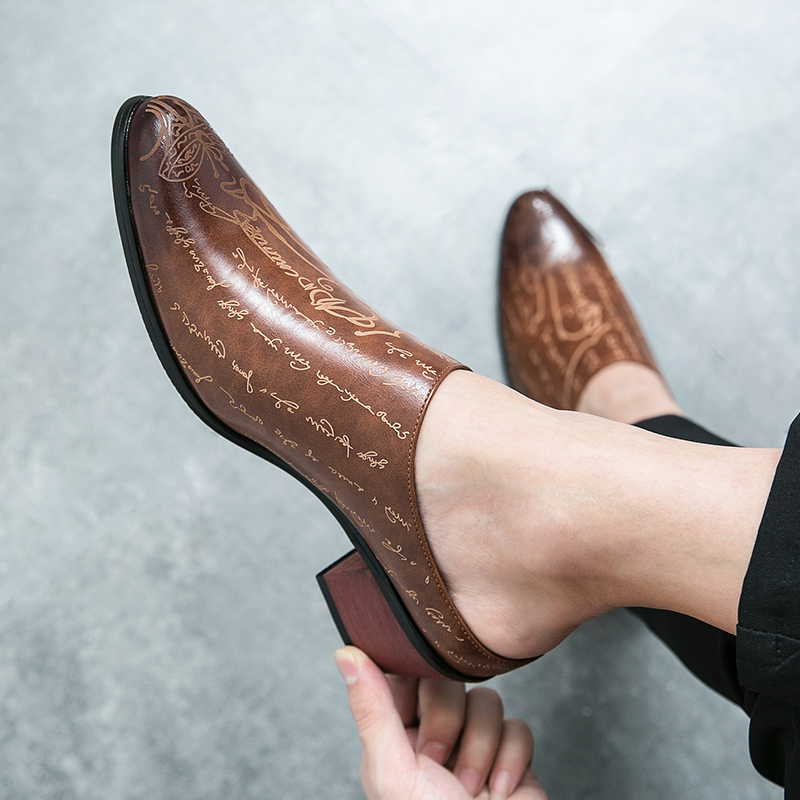 รองเท้าแตะหนังสีน้ำตาลสำหรับผู - Men'S Shoes Dress Casual บทวิจารณ์และราคา