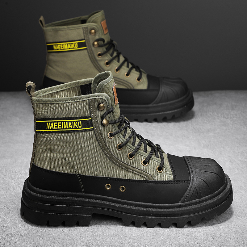 รองเท้าบูทผ้าใบผู้ชายแฟชั่นทรง - Men'S Shoes Dress Casual บทวิจารณ์และราคา
