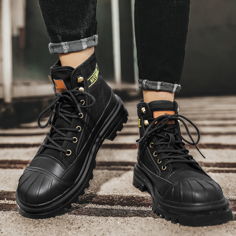 รองเท้าบูทผ้าใบผู้ชายแฟชั่นทรง - Men'S Shoes Dress Casual บทวิจารณ์และราคา