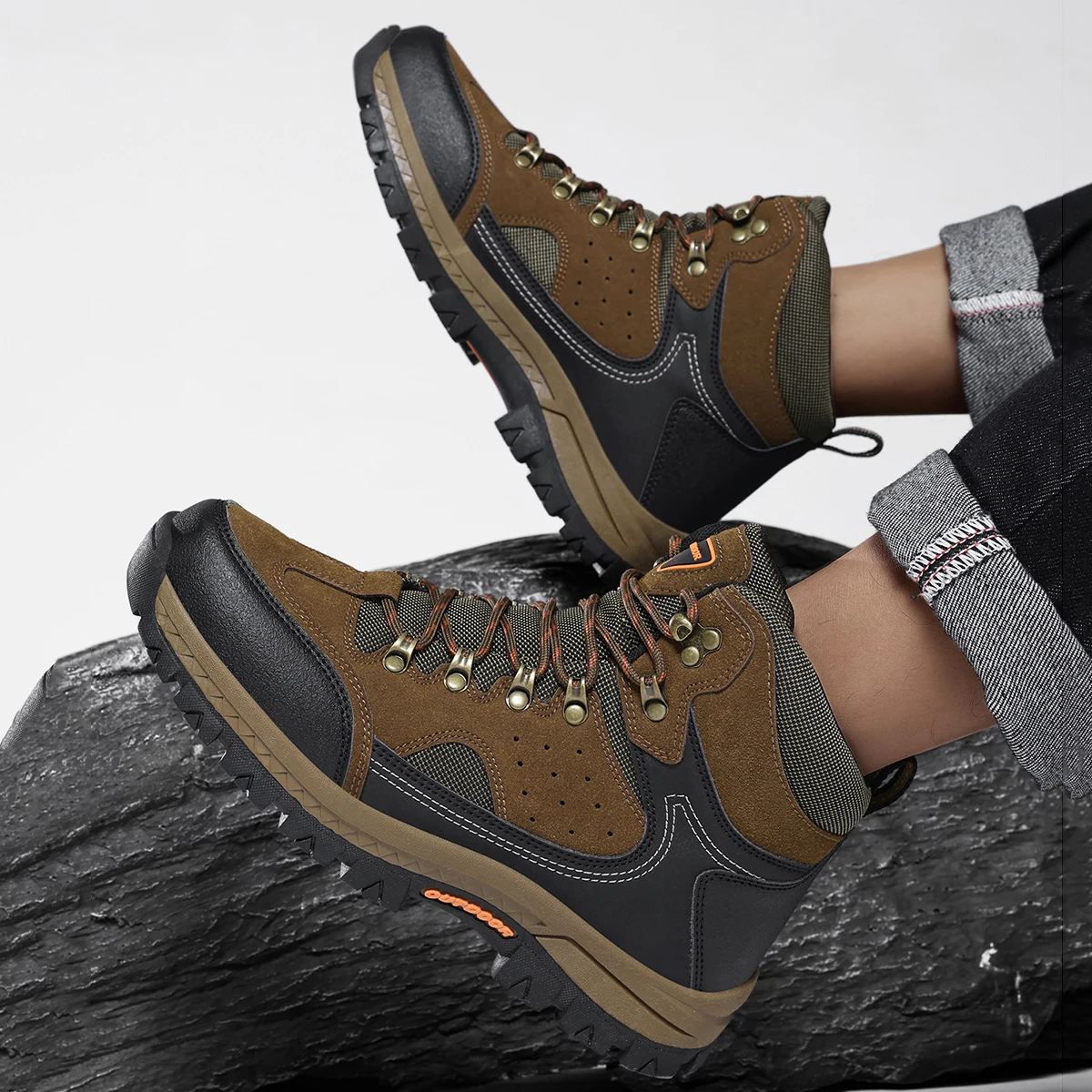 รองเท้าบูทผู้ชาย รองเท้าเดินป่ - Men'S Shoes Hiking บทวิจารณ์และราคา