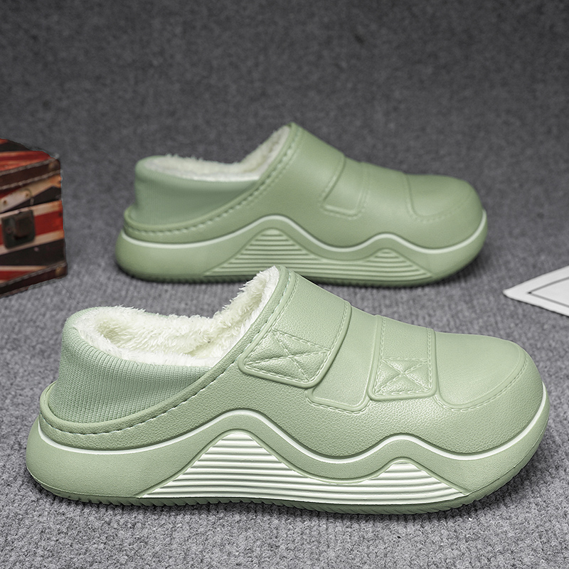 รองเท้าแตะบุขนแกะกันหนาวสำหรับ - Men Shoes Online บทวิจารณ์และราคา