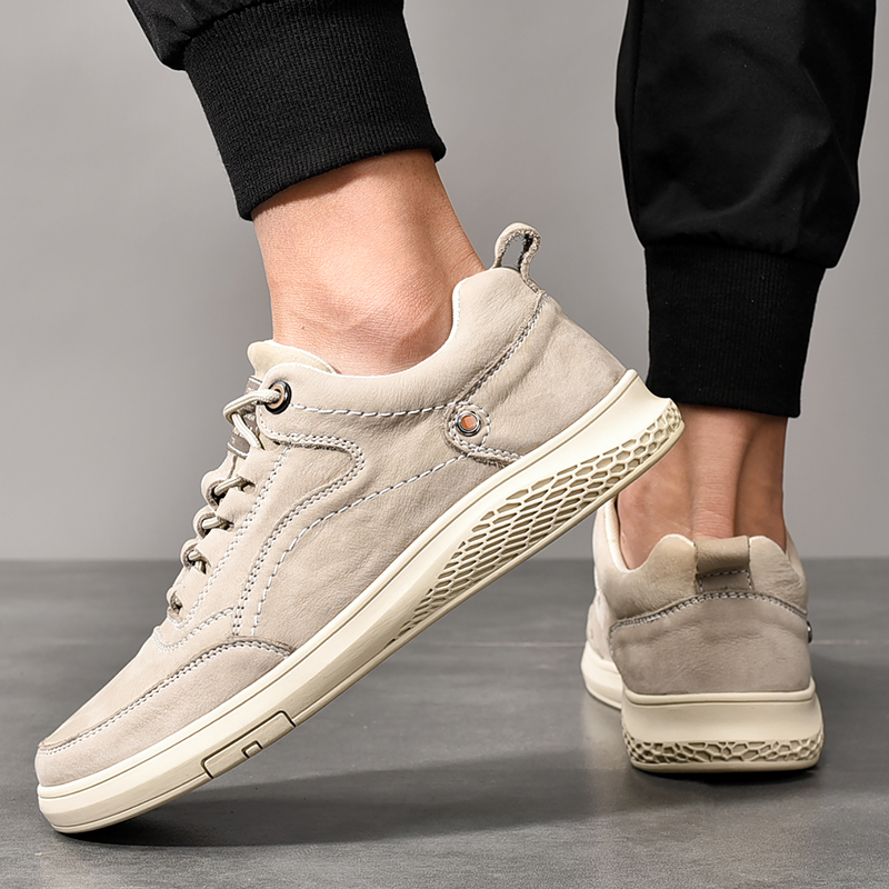 รองเท้าผ้าใบผู้ชายสไตล์มินิมอล - Men'S Shoes Comfortable Walking บทวิจารณ์และราคา