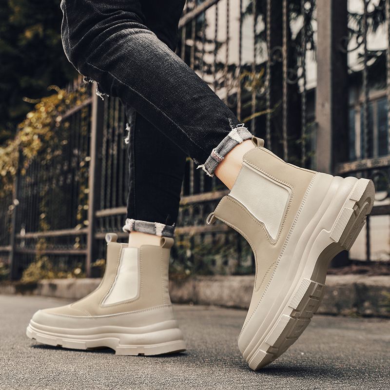 รองเท้าบูทเชลซีผู้ชาย สไตล์อัง - Men Shoes Online บทวิจารณ์และราคา