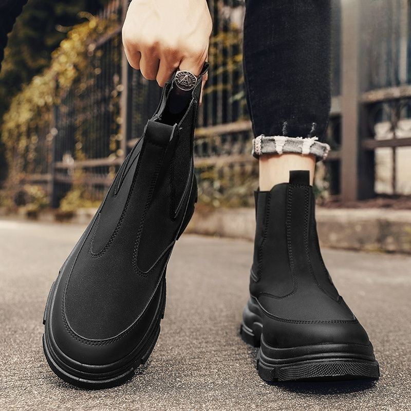 รองเท้าบูทเชลซีผู้ชาย สไตล์อัง - Men Shoes Online บทวิจารณ์และราคา