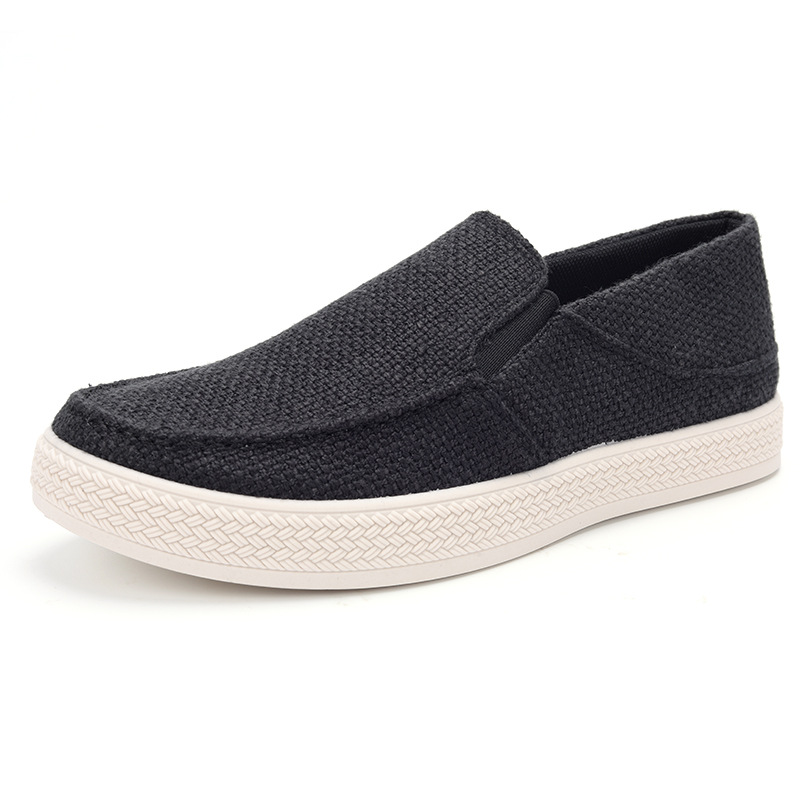 รองเท้าโลฟเฟอร์ผ้าลินินสำหรับผ - Men Shoes Loafers บทวิจารณ์และราคา