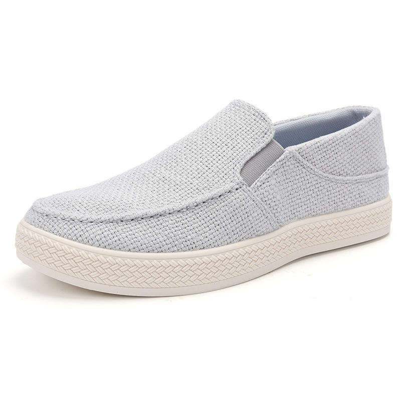 รองเท้าโลฟเฟอร์ผ้าลินินสำหรับผ - Men Shoes Loafers บทวิจารณ์และราคา