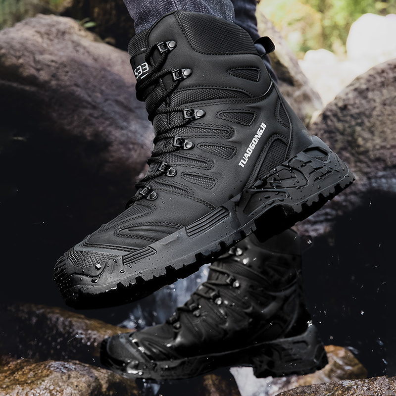 รองเท้าเดินป่าฝึกยุทธวิธีกลางแ - Men'S Shoes Hiking บทวิจารณ์และราคา