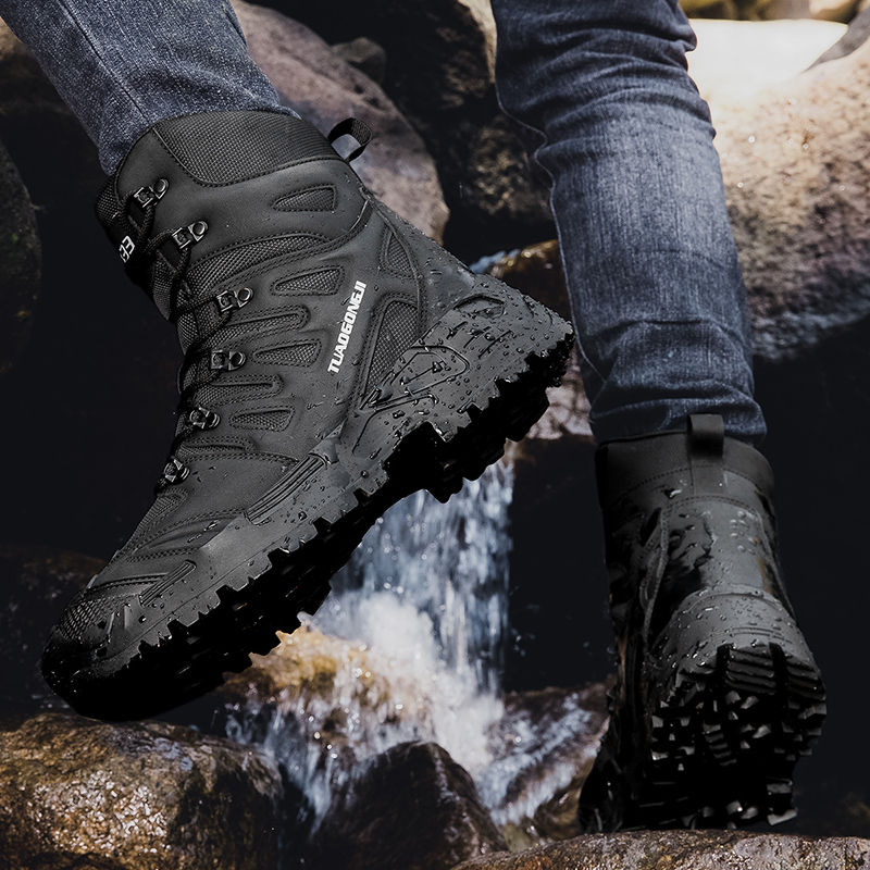 รองเท้าเดินป่าฝึกยุทธวิธีกลางแ - Men'S Shoes Hiking บทวิจารณ์และราคา
