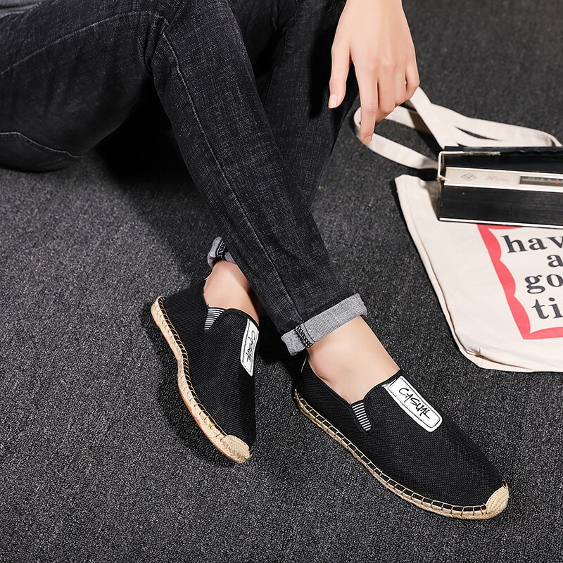 รองเท้าลำลองผู้ชายผ้าลินิน รอง - Men Shoes Loafers บทวิจารณ์และราคา